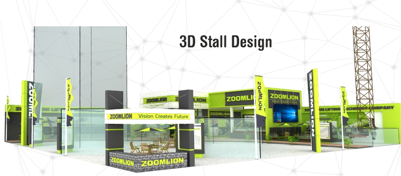 3D Stall Design Mobile Banner
