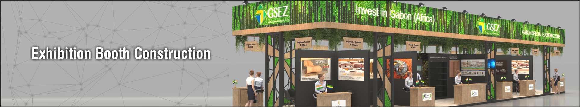 exhibition booth construction banner web