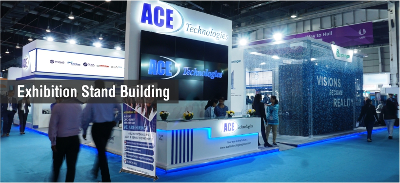 exhibition stand building banner mob